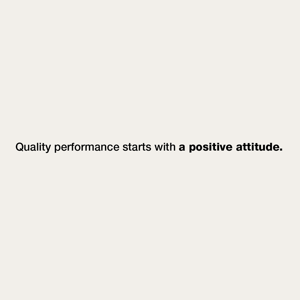 United Wall Quote - Positive Attitude