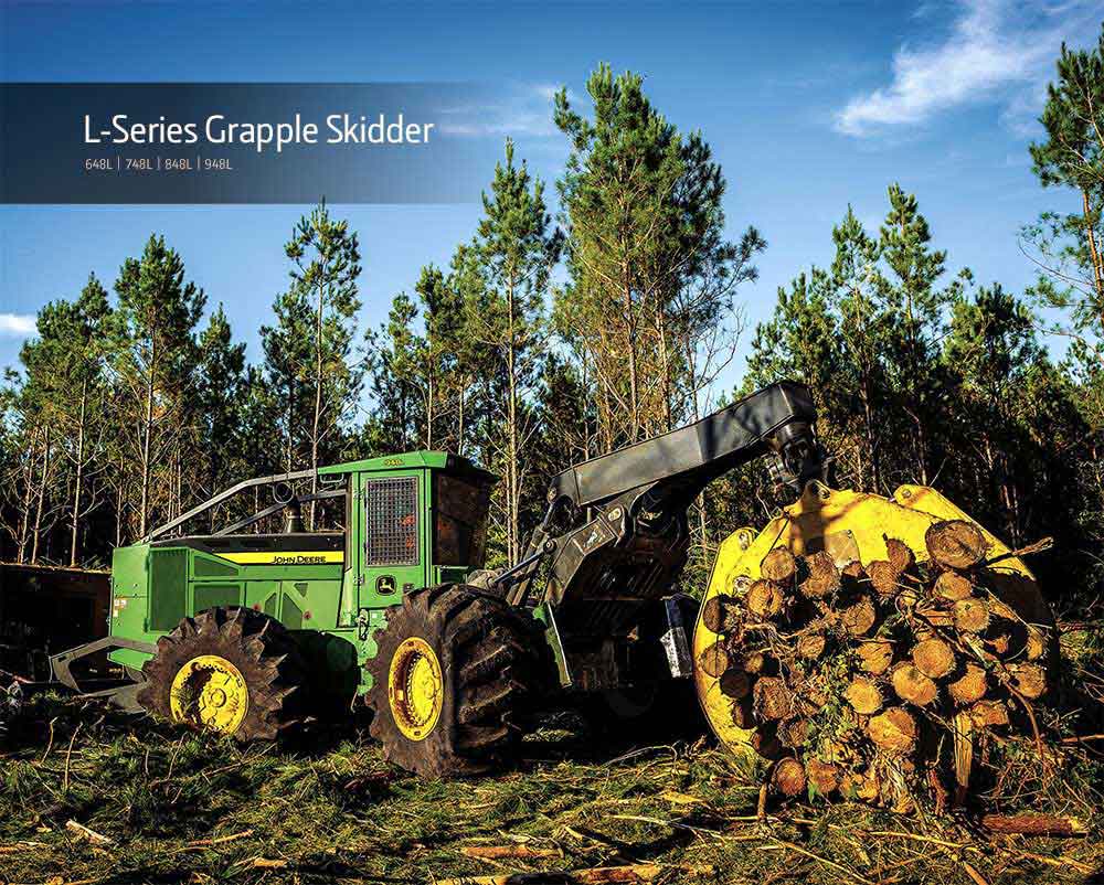 L-Series Grapple Skidders – 848L