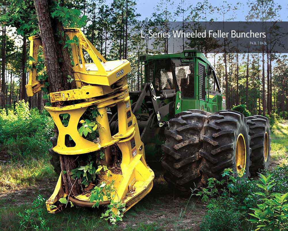 L-Series Wheeled Feller Bunchers – 843L