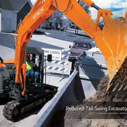 Reduced Tail-Swing Excavators – ZX85USB-5
