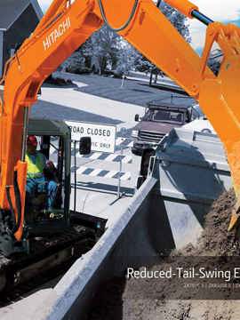 Reduced Tail-Swing Excavators – ZX85USB-5