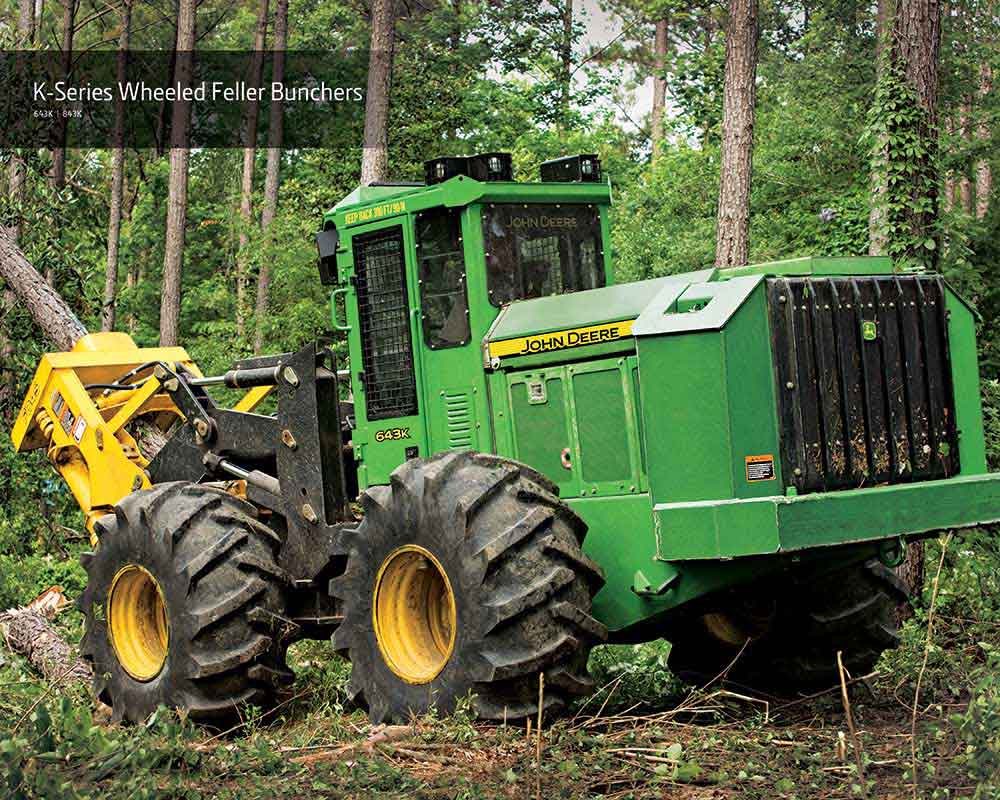 K-Series Wheeled Feller Bunchers – 643K