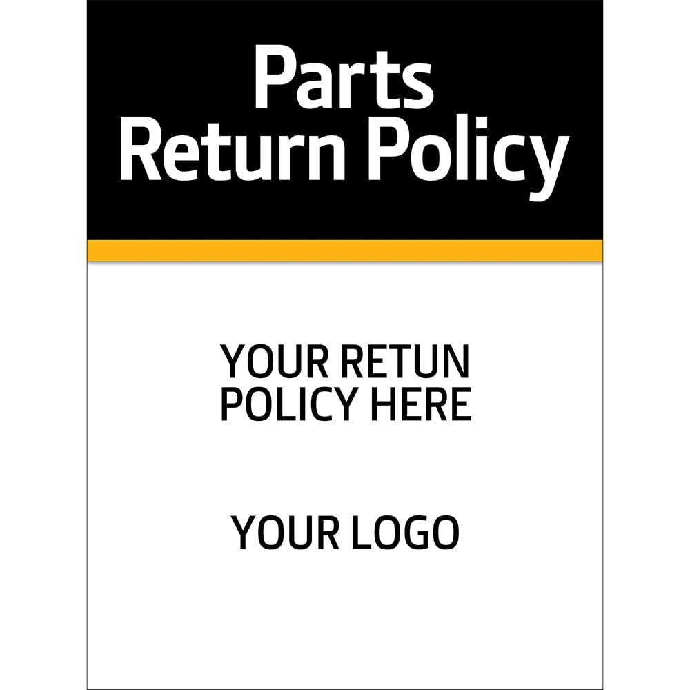 Return Policy Sign