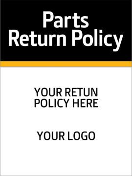 Return Policy Sign