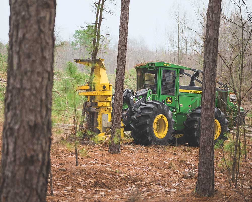 L-Series Wheeled Feller Bunchers – 843L-II